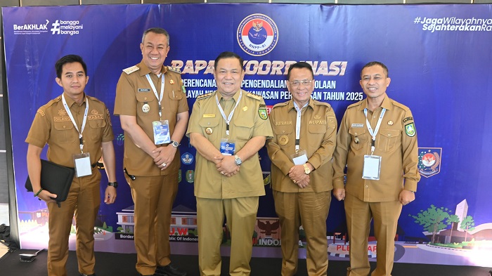 Bupati Rokan Hilir Hadiri Rakor Pengelolaan Batas Wilayah Negara