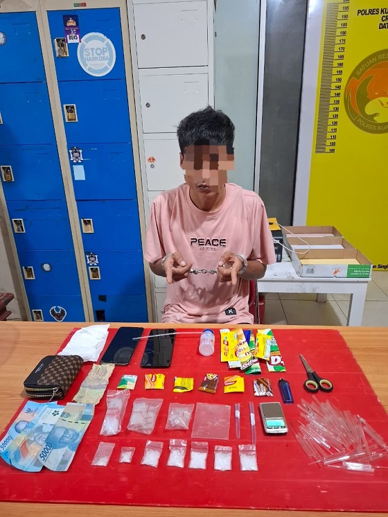 Peredaran Narkoba Seberat 2.22 Gram Berhasil Digagalkan polsek Kuantan Mudik