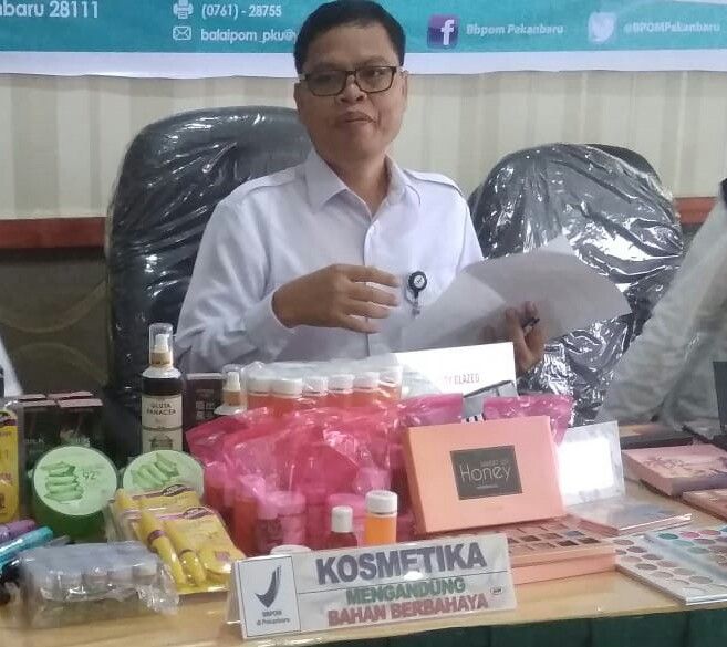 BPOM dan Tim Gabungan Amankan  Kosmetik  Senilai Rp 1 Miliar Sejumlah daerah di Riau