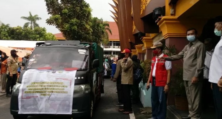15.625 Paket Sembako Mulai Disalurkan Pemko Pekanbaru ke Warga Terdampak Covid-19