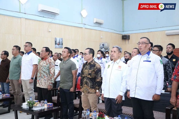 Anggota Komisi IV DPRD Inhil H Alwi Effendy Hadiri Pelantikan Pangcab Perbasi Inhil