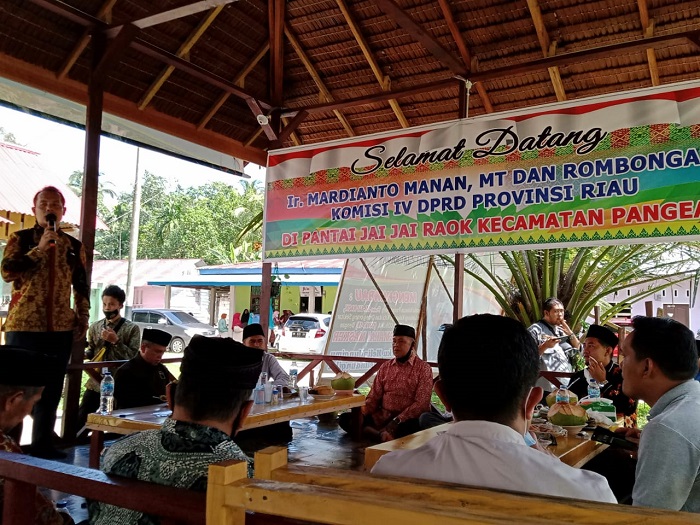 Kunjungan Komisi IV DPRD Riau Ke Pangean, Mahviyen  Titipkan Harapan Agar Jalan Poros Sako –SKP II- Simpang Kuran Menjadi Jalan Provinsi
