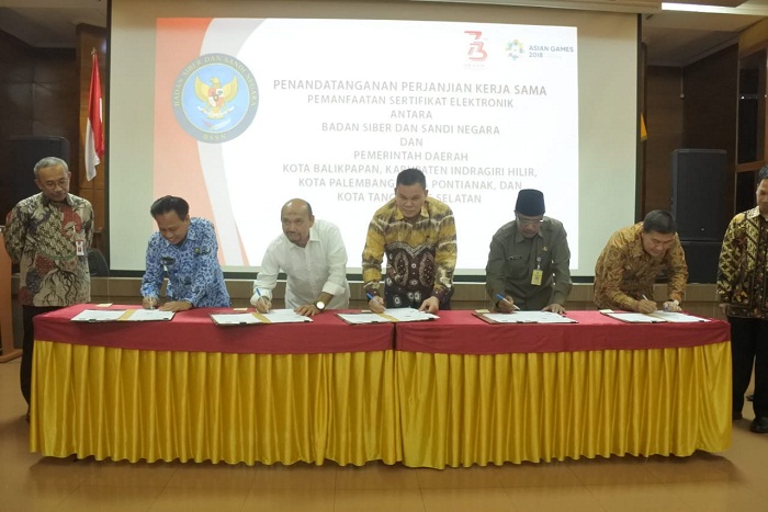 Diskominfops Inhil Ikuti Rapat Finalisasi dan Penandatanganan PKS dengan BSSN di Jakarta