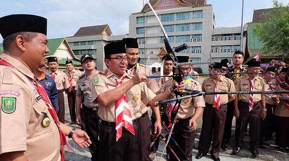 1.500 Pramuka Inhil Ramaikan Giat Lomba HUT Pramuka Ke-57