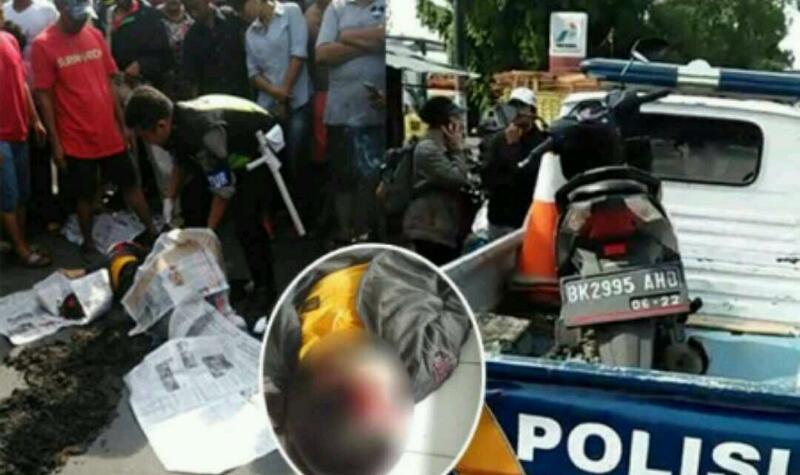 Nyalip dari Kiri, Tersenggol, Jatuh, Cewek Cantik Pekerja Salon Tewas Terlindas Truk, Kepala Remuk 