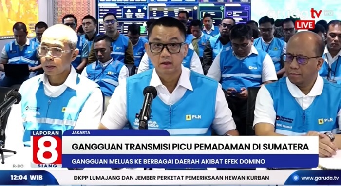 Ini Penyebab Blackout Listrik di Sumatera