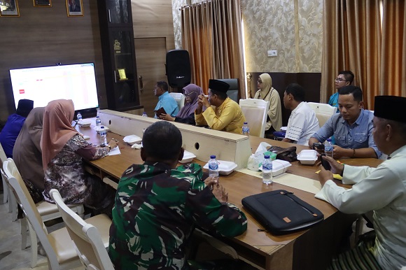 Pemkab Inhil Kembali Ikuti Rapat Rutin Pengendalian Inflasi Daerah