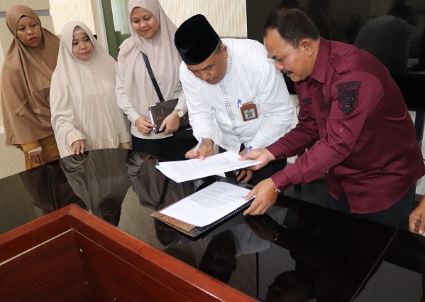 Disperkimtan dan BAZNAS Bengkalis Jalin Kerjasama Pelaksanaan Program Rumah Layak Huni