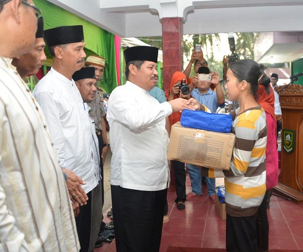 Rumah Hancur Diamuk Gajah, Warga Talang Muandau Ini Dapat Bantuan dari Pemkab Bengkalis