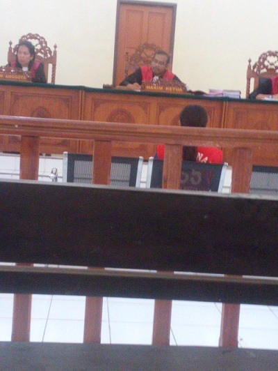 Penasehat Hukum Terdakwa Pembunuhan  di Rohil Bacakan Nota Pembelaan