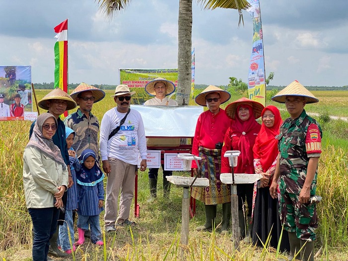 Gapoktan Sri Wedana Desa Langkat Gelar Pesta Panen Padi Sekaligus Syukuran