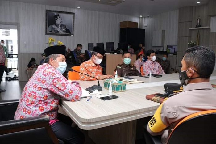 Bupati Siak dan Forkopimda Umumkan Kebijakan Ibadah Berdasakan Zona Covid19