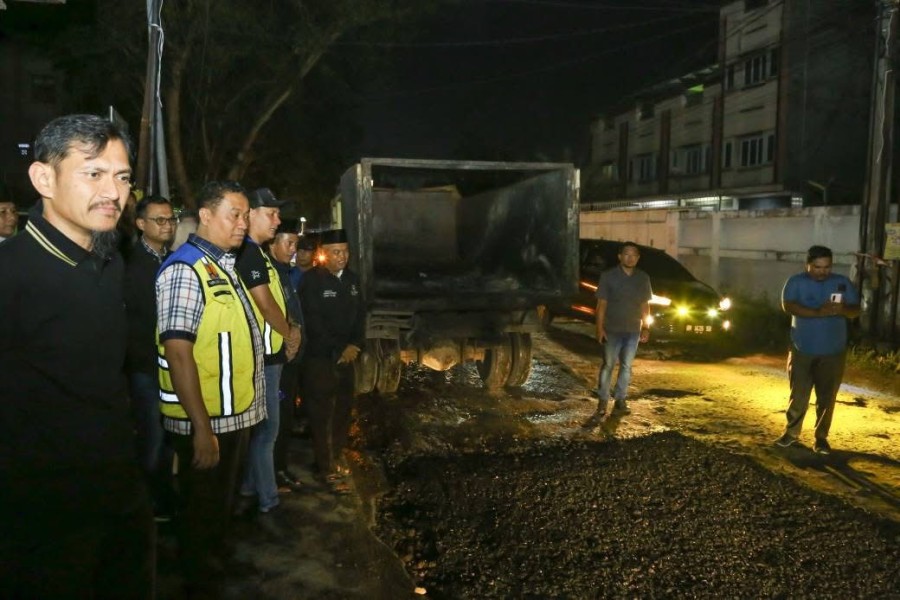 Pemko Komit Perbaikan Jalan Rusak di Pekanbaru  Berlanjut