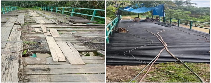 Nyaris Ambruk Karena Lapuk, Kini Jembatan di Munsalo Kopah Kembali Mulus