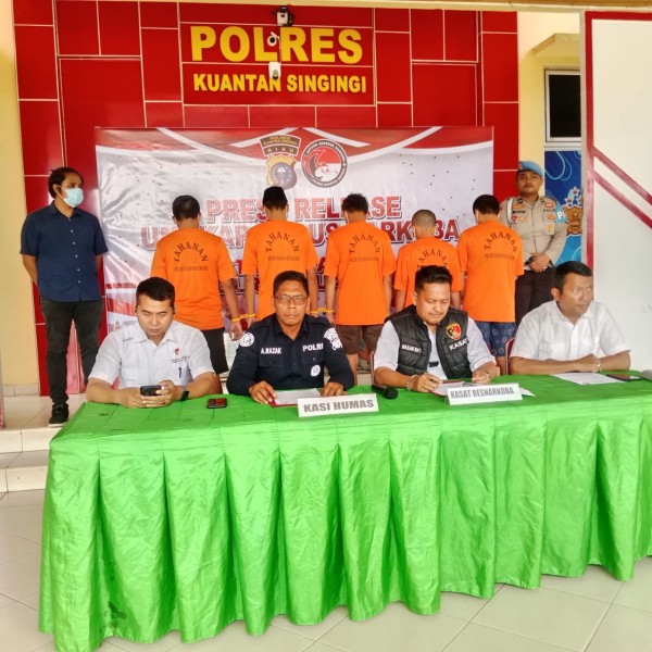 Kurun Waktu Dua Bulan Satresnarkoba Polres Kuansing Berhasil amankan 47 Tersangka
