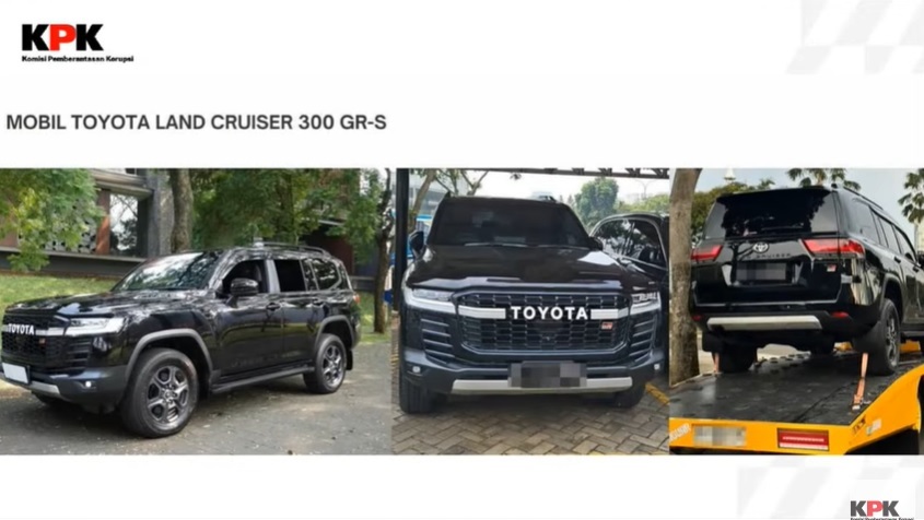 KPK Amankan Pajero Sport Dakar Seharga Rp700 Juta dan Bukti Pembayaran Cicilan Land Cruiser
