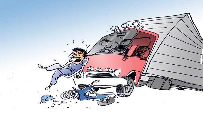 Tabrakan dengan Truk Hino, Pengendara Vixion Asal Pekanbaru Tewas di Kampar