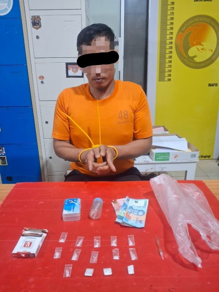 Tim Elang Kuantan Satresnarkoba Polres Kuansing Ungkap Kasus Sabu di Singingi Hilir, Satu Pelaku Diamankan