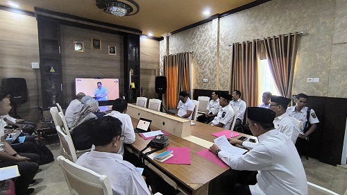 Bupati Inhil Ikuti Peluncuran Indikator MCP 2025 Bersama KPK