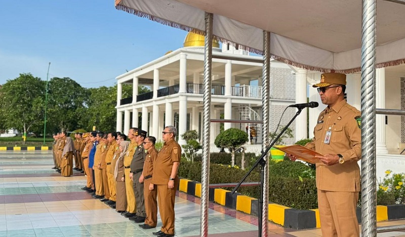 Apel Perdana 2026, Sekda Rohil Soroti Disiplin ASN dan Tantangan Anggaran