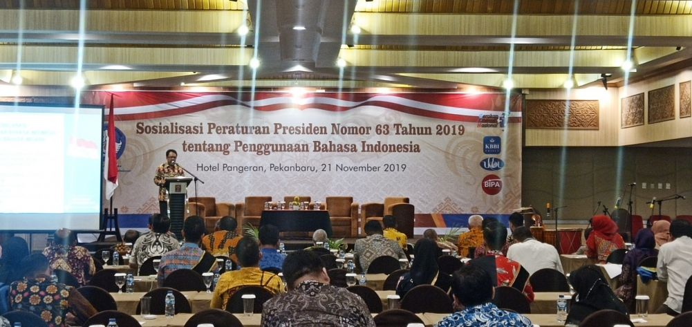 Balai Bahasa Riau Gelar Sosialisasi Perpres No. 63 Tahun 2019