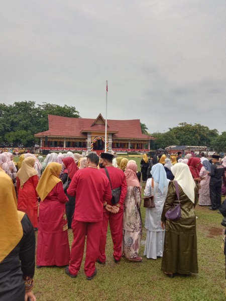 Upacara HUT Kuansing Ke 26, Suhardiman Selaku Inspektur Upacara