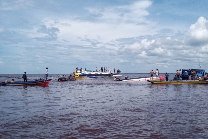 Polisi Selidiki Over Kapasitas Tragedi Kapal Evelyn Calisca di Inhil