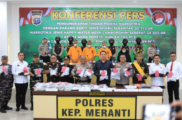 Berhasil Gagalkan Penyelundupan 55 Kg Narkotika di Wilayahnya, Bupati Apresiasi Kinerja Polres Kepulauan Meranti