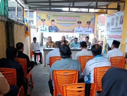 Kelurahan Bandarraya Gelar Musrenbang, Tampung Aspirasi Warga