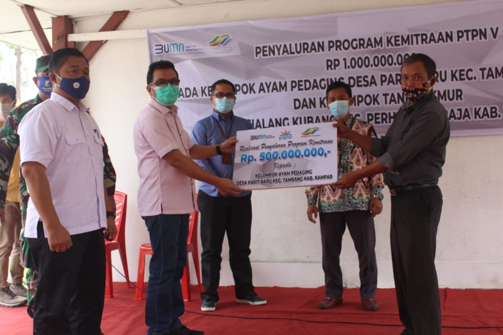 Desa Lumbung Ayam Pedaging Riau Mendapat Kucuran Modal Rp500 juta