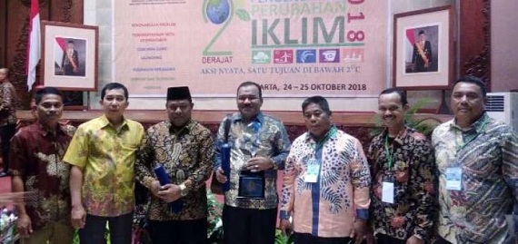 Pemkab Rokan Hilir Kembali  Terima Penghargaan Proklim Utama 2018 Dari KLHK
