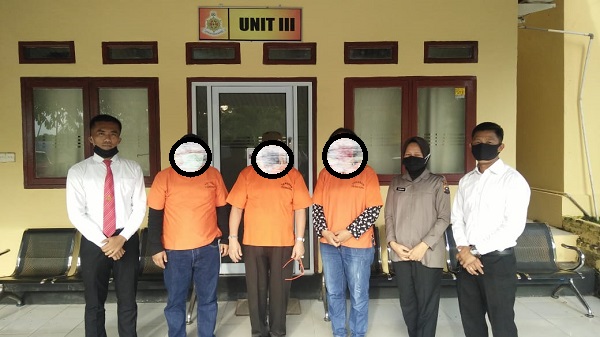 Diduga Korupsi Dana Media, Tiga Pejabat Sekretariat  DPRD Rohil Ditahan Polres