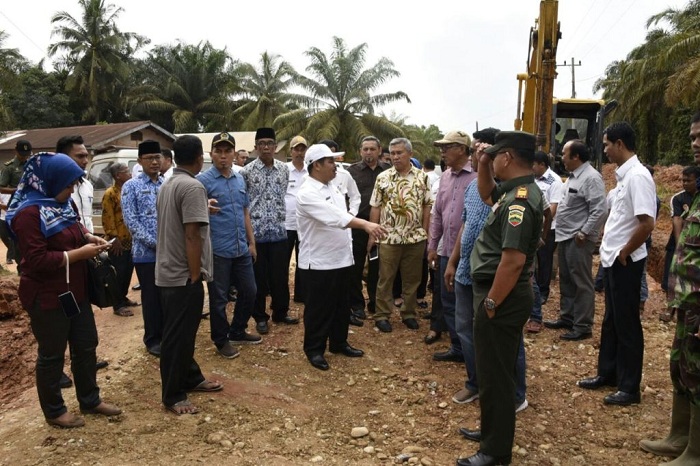 Bupati Amril Apresiasi Progres Pembangunan Jalan Lingkar Duri Barat