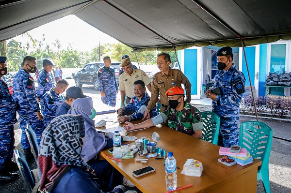 Peringati Hari Bakti TNI AU Ke-75, Satuan Radar 232 Dumai Gelar Donor Darah dan Bhakti sosial
