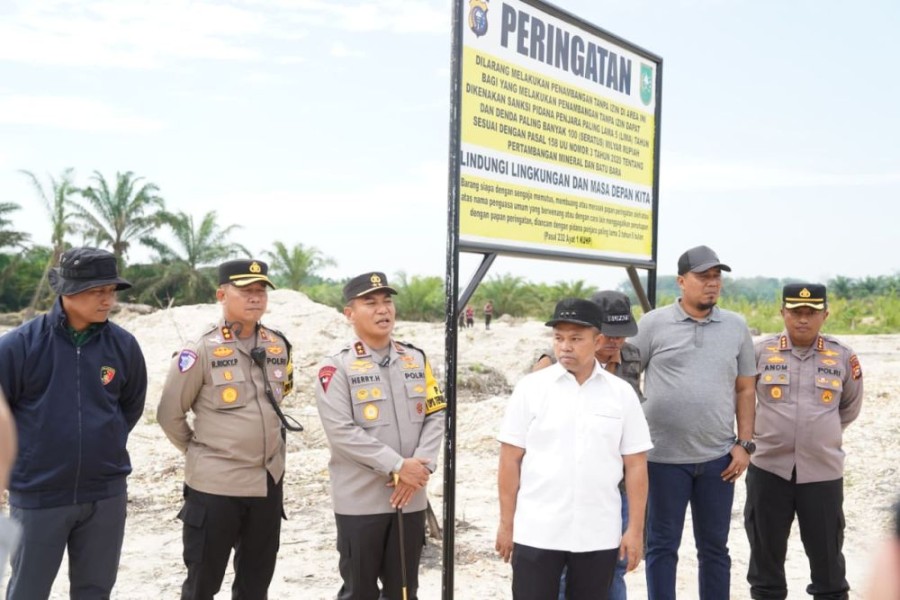 Tak hanya Kuansing, Tambang Emas Ilegal di Inhu Juga Ditertibkan Aparat