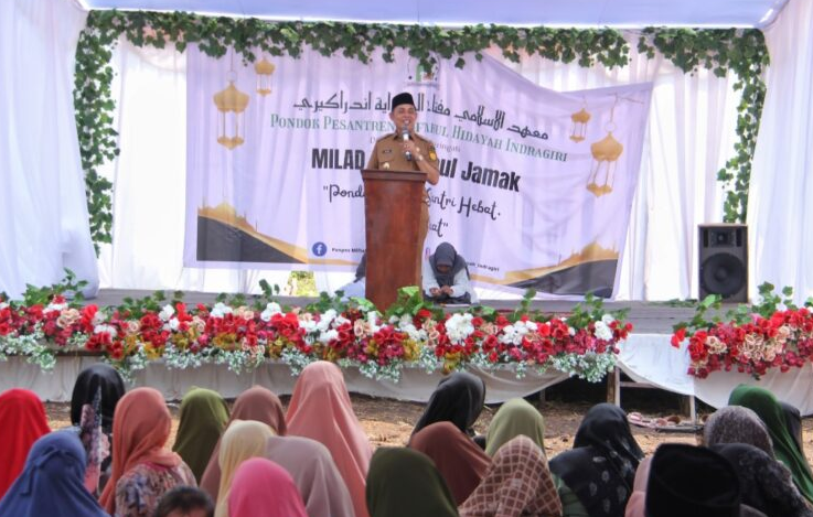 Pj Bupati Inhil HermanHadiri Acara Milad Pondok Pesantren Miftahul Hidayah ke-4