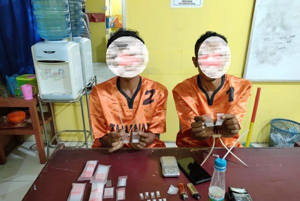 Polsek Kuantan Mudik Tangkap Terduga Pelaku Pengedar Narkotika Jenis Sabu
