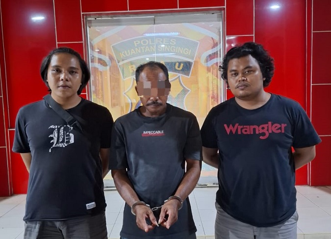 Tim Mata Elang Polres Kuansing Tangkap Pengguna Narkoba di Desa Suka Maju