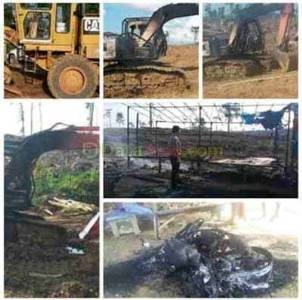 20 Warga  Diamankan Polisi Pasca Bentrok dengan PT Rimba Lazuardi