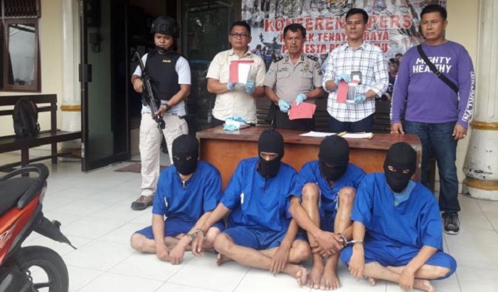Polisi Tangkap 4 Pelaku Jambret di Pekanbaru, Beraksi di 25 Lokasi, Wanita Jadi Sasarannya