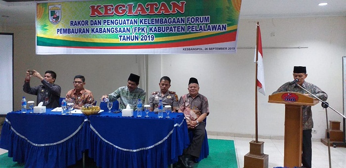 Pemerintah Minta FPK Tampil Sebagai Pelopor Pencegahan Pekat di Pelalawan