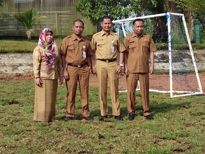 Salurkan Bakat Siswa, SMK Negeri 1 Rambah Bangun Lapangan Futsal