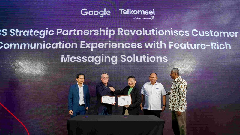 Telkomsel dan Singtel-Google  Jalin Kerja Sama Pengembangan Layanan Rich Communication Services