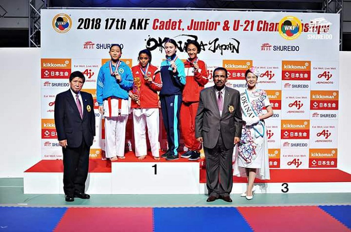Atlet Karate Asal Pelalawan Binaan PPLAMD RAPP Sabet Medali di Jepang