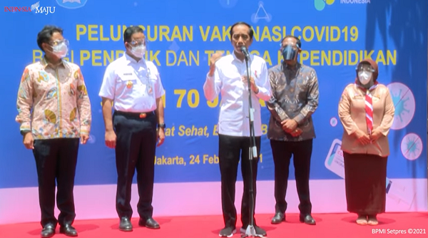Didampingi  Nadiem Makarim dan Anies Baswedan, Jokowi Bilang Sekolah Tatap Muka Dimulai Bulan Juli