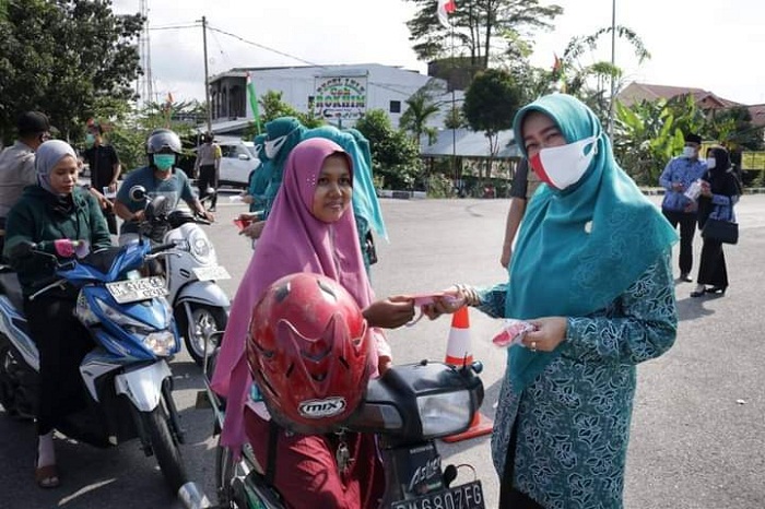 TP PKK Siak Gelar Gerakan Bersama Pakai Masker