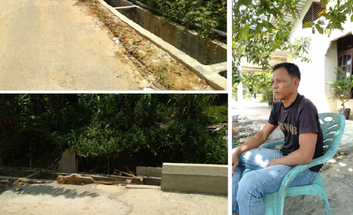 Warga Tuding Proyek Drainase dan Becover di Kelurahan Langgam Dikerjakan Asal Jadi, Tapi Lurah Membantah