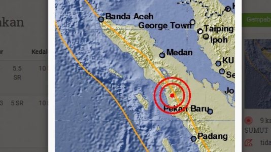 CUKUP KERAS, Gempa di Padang Sidempuan Terasa Sampai Padang Lawas dan Rohul