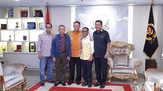 Menjelang Munas, Empat Ketua DPD II Partai Golkar di Riau Bertemu Bamsoet di Jakarta
