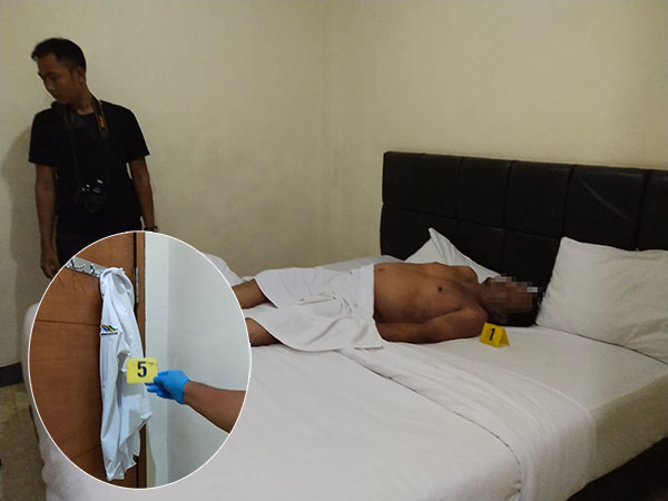 Check-In dengan Wanita Muda, Karyawan PTPN  Ditemukan Tewas di Kamar 202 Hotel Marina